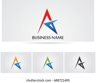 A Letter Logo Business Template Vector icon
