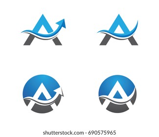 A Letter Logo Business Template Vector icon