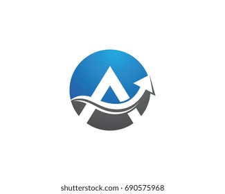 A Letter Logo Business Template Vector icon