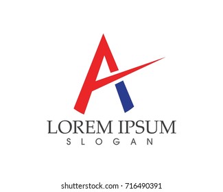 A Letter Logo Business Template Vector icon