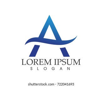 A Letter Logo Business Template Vector icon
