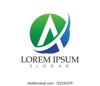 A Letter Logo Business Template Vector icon
