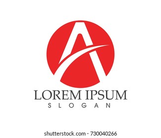 A Letter Logo Business Template Vector icons
