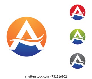 A Letter Logo Business Template Vector icon