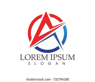 A Letter Logo Business Template Vector icon
