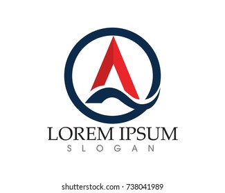 A Letter Logo Business Template Vector icon
