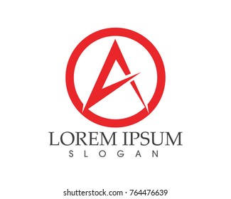 A Letter Logo Business Template Vector icon