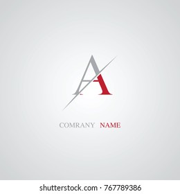 A  letter Logo business template vector icon.