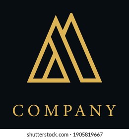 letter A logo for business vector design