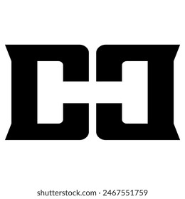 Logo de la letra C C, CC abstracto icono monograma elemento de diseño Plantilla Abstractas inicial de la letra. Bonito estilo de fondo. Se puede utilizar para logotipos de empresa y marcas
