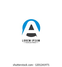 
Letter A Logo. C Letter Design Vector