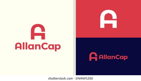 CARTA UN ICONO DE TAPÓN DE LOGOTIPO ESPACIO NEGATIVO EDITABLE