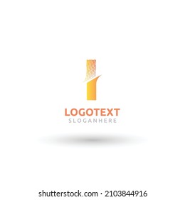 Logo de la carta, logotipo de gradiente colorido, logotipo abstracto colorido