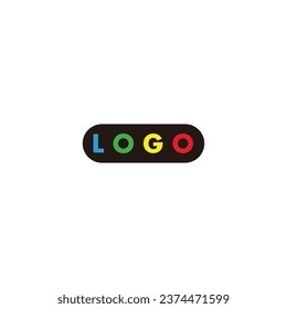 Letter LOGO, colors, black geometric symbol simple logo vector 