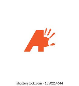 A letter logo combined with hand shape. Suitable for any company or community that starts with A. Also suitable for any company that spreads charity to peoples.