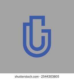Letter logo combined with shield