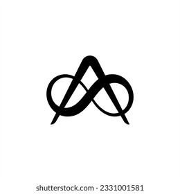Ein Buchstabenlogo, das unendliches grafisches Design, Bearbeitbar und Farbe kombiniert, kann geändert werden