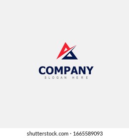 A letter logo and Company logo