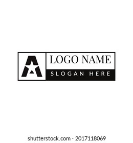 letter a for logo company design