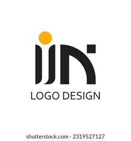 letter in for logo company design template