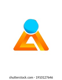 letter a logo for company design vector