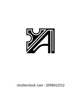letter A logo for company name with initial A, using EPS 10