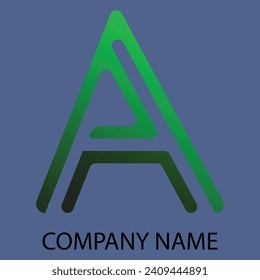 Un logotipo de letra para la plantilla de diseño de company.vector.