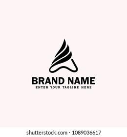Letter A logo concept