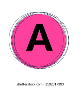 letter A logo concept