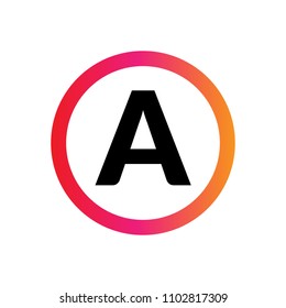 letter A logo concept