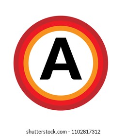 letter A logo concept