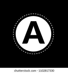 letter A logo concept