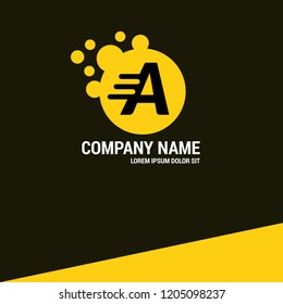 letter A logo concept