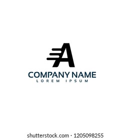 letter A logo concept