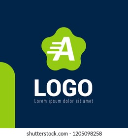 letter A logo concept