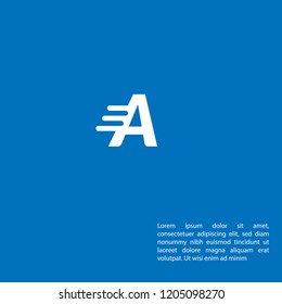 letter A logo concept