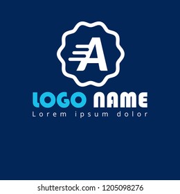 letter A logo concept