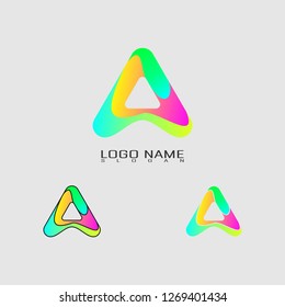 letter A logo concept design