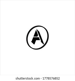 A letter logo concept design