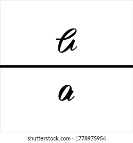 Diseño de concepto de logotipo de letra