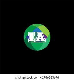 I A letter logo concept design