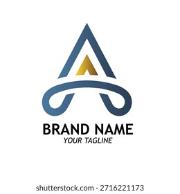 letter A logo concept design