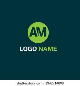 letter AM logo concept. Designed for your web site design, logo, app, UI