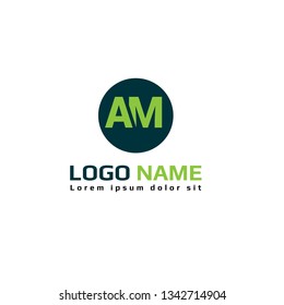 letter AM logo concept. Designed for your web site design, logo, app, UI