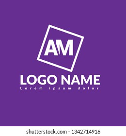 letter AM logo concept. Designed for your web site design, logo, app, UI