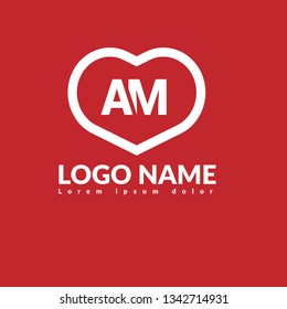 letter AM logo concept. Designed for your web site design, logo, app, UI