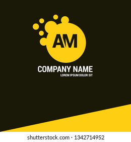 letter AM logo concept. Designed for your web site design, logo, app, UI