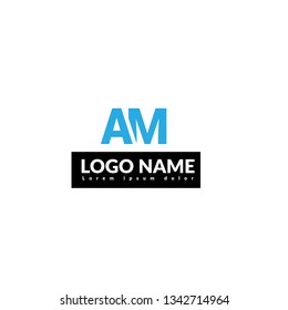 letter AM logo concept. Designed for your web site design, logo, app, UI