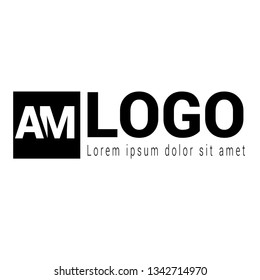 letter AM logo concept. Designed for your web site design, logo, app, UI
