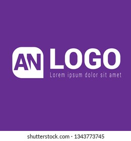 letter AN logo concept. Designed for your web site design, logo, app, UI
